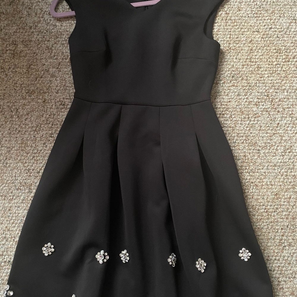 Calvin Klein a-line dress w/rhinestone detail